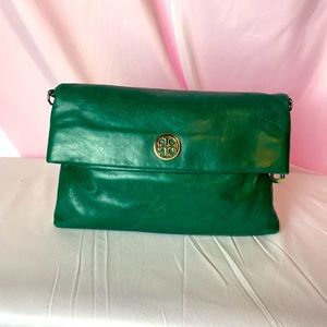 Tory Burch Dena Messenger Bag Distressed Leather